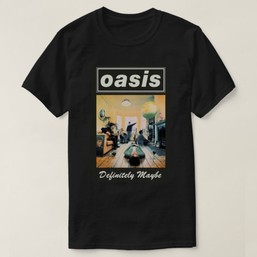 クラシックバンドOasiアルバムカバーポスター1 Tシャツ (デザイン正面)