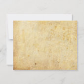 クラシックバーガンディーレースRSVPカード 出欠カード (裏面)