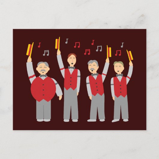 クラシックバーバーショップカルテット ポストカード (正面)