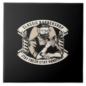 クラシックバーバーショップステイ新鮮なステイ タイル (正面)