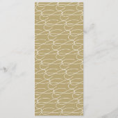 クラシックバーライン二重モノグラムモダン結婚ズ プログラム (裏面)