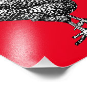 クラシックバーレッドプリマスのロックチキンヘン フォトプリント            (角)