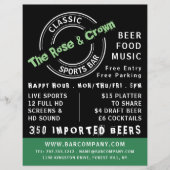 クラシックバーロゴ、パブ/ブルワリー広告ズ チラシ (正面)