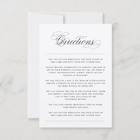 クラシックバー向け結婚のエンクロージャカード 招待状 (正面)