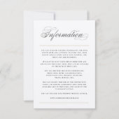 クラシックバー情報結婚のエンクロージャカード 招待状 (正面)