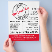 クラシックバー＆グリルロゴ、パブ/ブルワリー広告 チラシ (手)