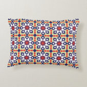 クラシックパターンオーナメント、シームレスな幾何パターン アクセントクッション (裏面)