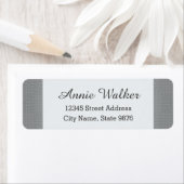 クラシックパターン – 銀 – カスタム差出人住所 ラベル (インサイチュ)
