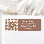 クラシックパタ千鳥格子のーンmochaムースとホワイト ラベル (インサイチュ)