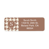 クラシックパタ千鳥格子のーンmochaムースとホワイト ラベル (正面)