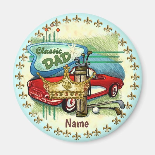 クラシックパパカスタム磁石 マグネット (正面)