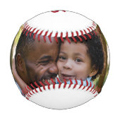 クラシックパパ年フォトレッド 野球ボール (裏面)