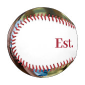 クラシックパパ年フォトレッド 野球ボール (正面左)