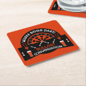 クラシックパブダーツ スクエアペーパーコースター (アングル)