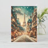 クラシックパリジャンクリスマスホリデーカード シーズンカード (スタンド正面)