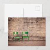 クラシックパリパークチェアフォトポストカード ポストカード (正面/裏面)