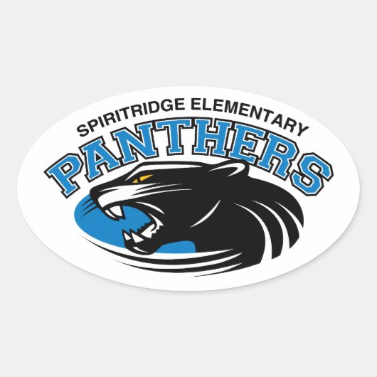 クラシックパンザー楕円シール 楕円形シール (正面)