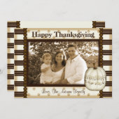 クラシックパンプキングリーティングカード 招待状 (正面/裏面)