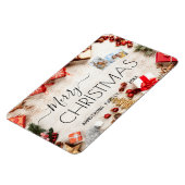 クラシックパーソナライズされたクリスマス マグネット (左側)