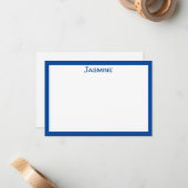 クラシックパーソナライズされたフラットノートカード ノートカード (正面/裏面インサイチュ)