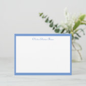 クラシックパーソナライズされたフラットノートカード 招待状 (スタンド正面)