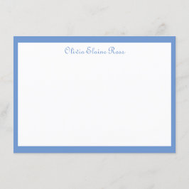 クラシックパーソナライズされたフラットノートカード 招待状