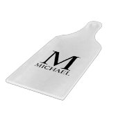 クラシックパーソナライズされたモノグラムとネームカッティングボア カッティングボード (角)