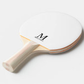 クラシックパーソナライズされたモノグラムと名前 卓球ラケット (正面アングル)