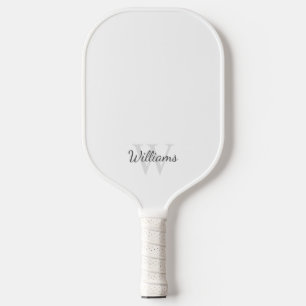 クラシックパーソナライズされたモノグラム及び名前Pickleball ピックルボールラケット
