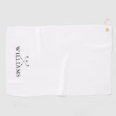 クラシックパーソナライズされた名ゴルフクラブ ゴルフタオル (横)