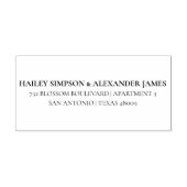 クラシックパーソナライズされた差出人住所 セルフインキングスタンプ (デザイン)