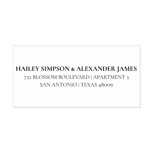 クラシックパーソナライズされた差出人住所 セルフインキングスタンプ (デザイン)