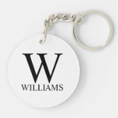 クラシックパーソナライズされた キーホルダー (裏面)