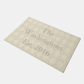 クラシックパーソナライズされたDoormat Welcome Mat Rug Gift ドアマット (アングル)