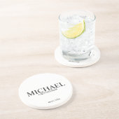 クラシックパーソナライズされたGroomsmen コースター (側面)