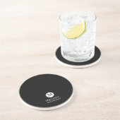 クラシックパーソナライズされたGroomsmen Monogramと名前 コースター (側面)
