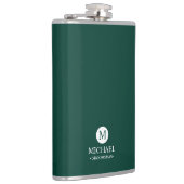 クラシックパーソナライズされたGroomsmen Monogramと名前 フラスク (右)