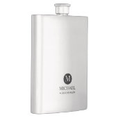 クラシックパーソナライズされたGroomsmen Monogramと名前 フラスク (右)