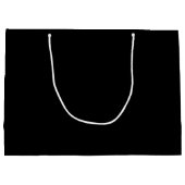 クラシックパーソナライズされたGroomsmen Monogramと名前 ラージペーパーバッグ (裏面)