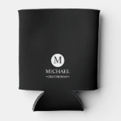 クラシックパーソナライズされたGroomsmen Monogramと名前 缶クーラー (正面)