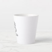 クラシックパーソナライズされたScriptモノグラムと名前 カフェラテマグ (正面)