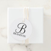 クラシックパーソナライズされたScriptモノグラムと名前 フェイバータグ (インサイチュ)