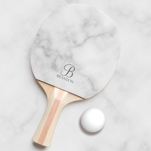 クラシックパーソナライズされたScriptモノグラムと名前 卓球ラケット