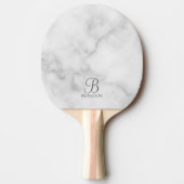クラシックパーソナライズされたScriptモノグラムと名前 卓球ラケット (正面)