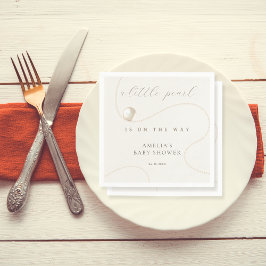 クラシックパールエレガントベイビーシャワー スタンダードカクテルナプキン