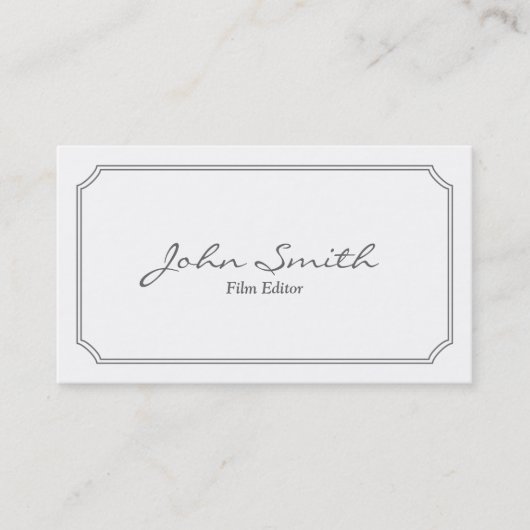 クラシックパールホワイトフィルムエディタ名刺 名刺 (正面)