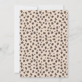 クラシックヒョウ柄タペストリー 招待状 (裏面)