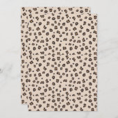クラシックヒョウ柄タペストリー 招待状 (正面/裏面)