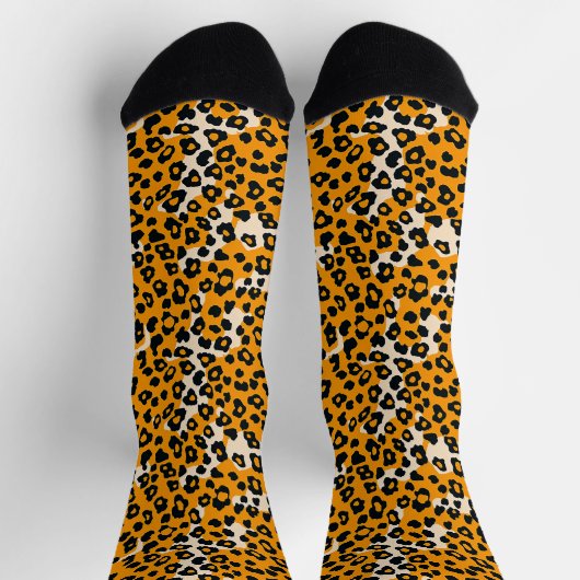 クラシックヒョウ ソックス (上部)