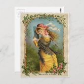 クラシックビクトリアンエッチング – 夏シャワー ポストカード (正面/裏面)